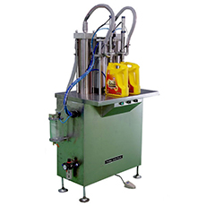 半自動容積雙頭式灌裝機（適用于1－4L，0.5－1L小桶）